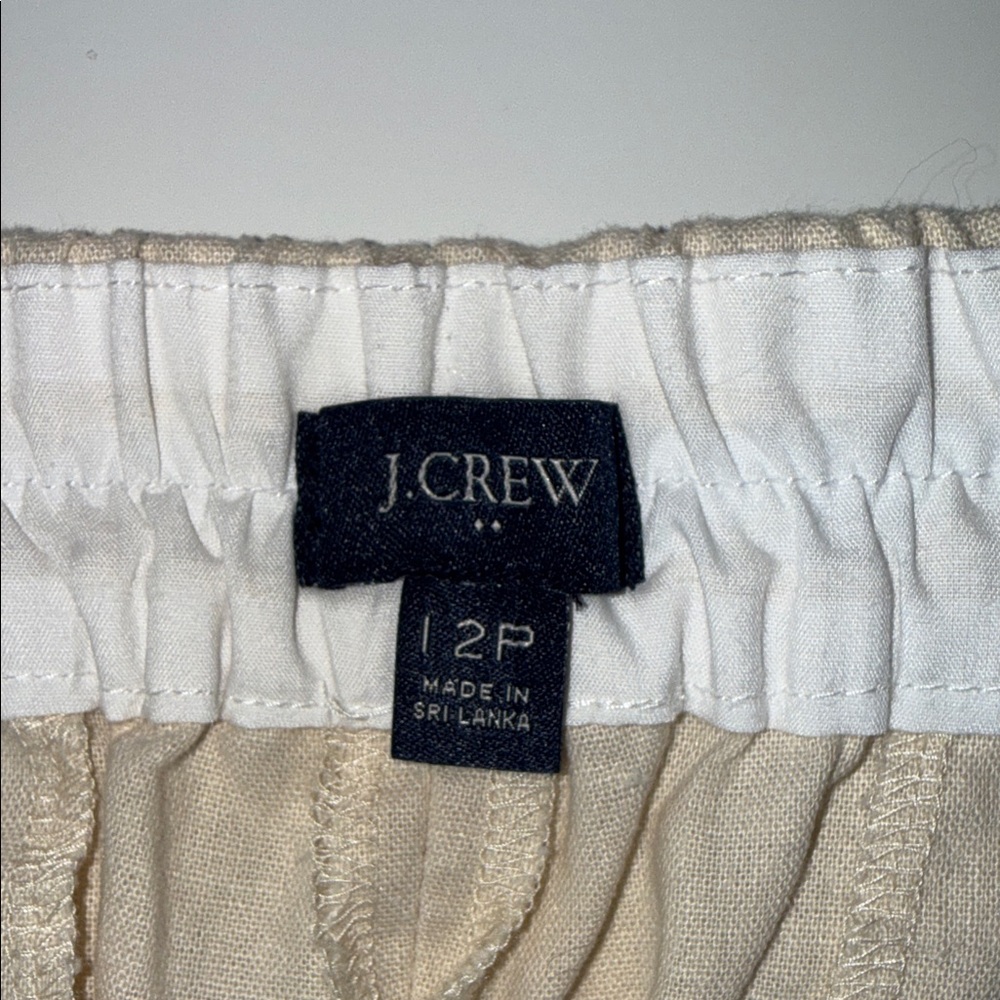Pants Linen By J. Crew In Ivory, Size: 12 P - Picture 5 of 8
